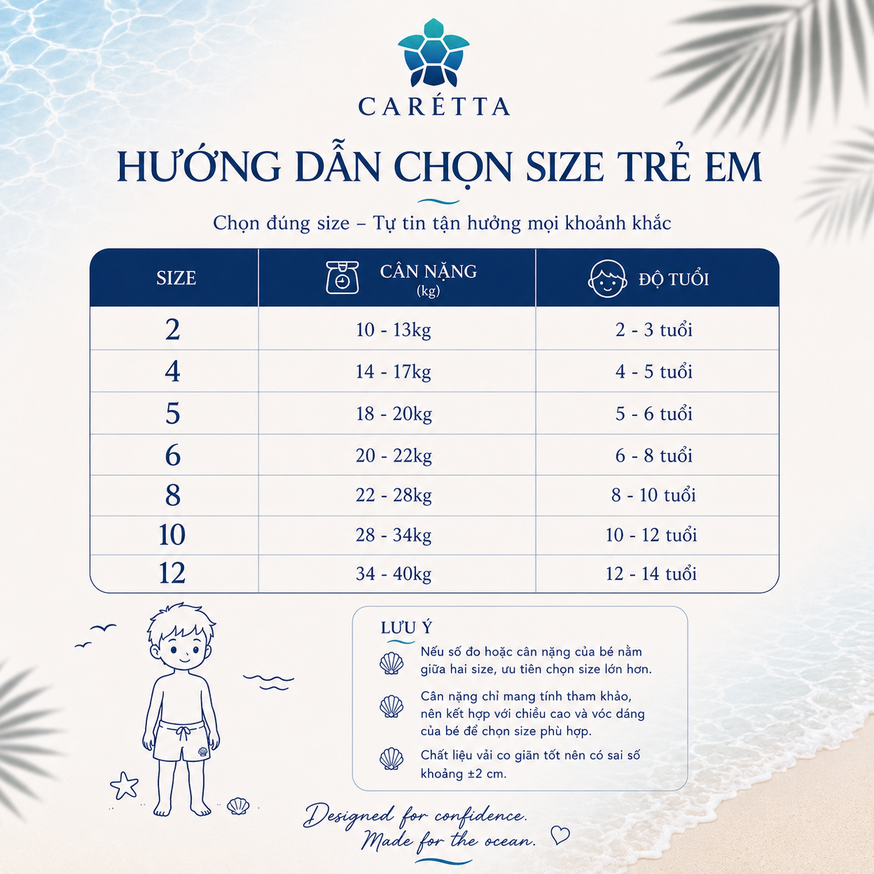 Bảng size